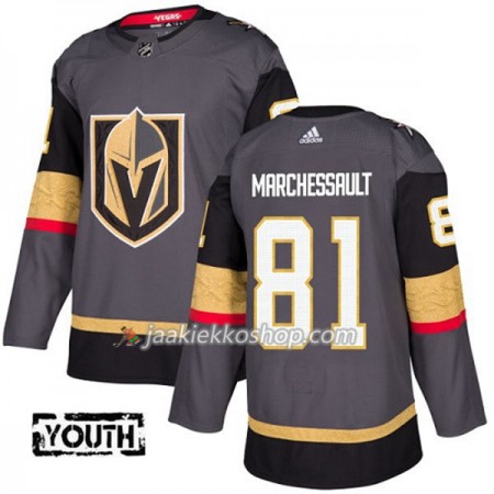 Lapsille NHL Vegas Golden Knights Pelipaita Jonathan Marchessault 81 Adidas 2017-2018 Harmaa Authentic
